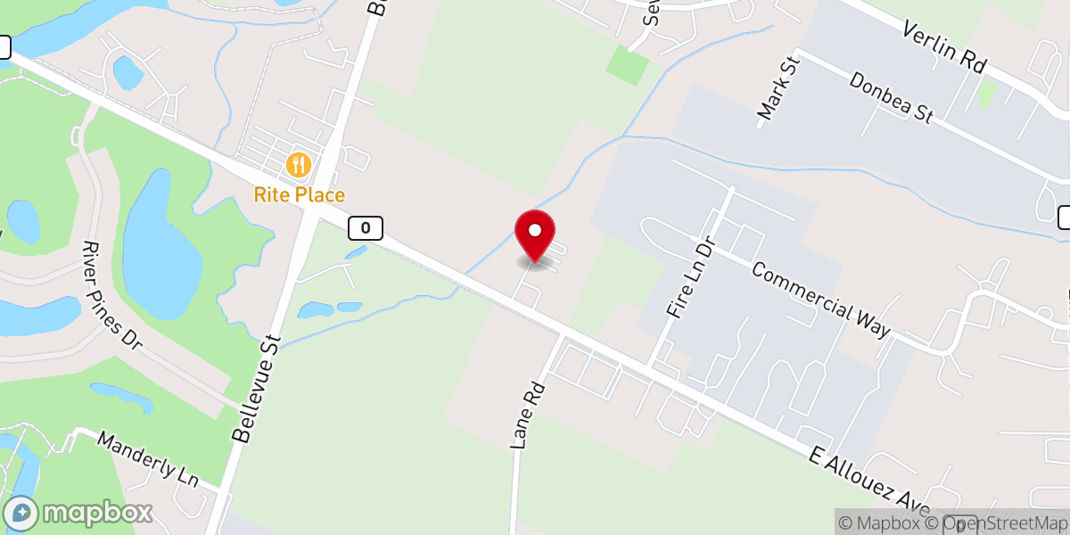 Map showing location of Christ Fellowship Baptist Church Inc