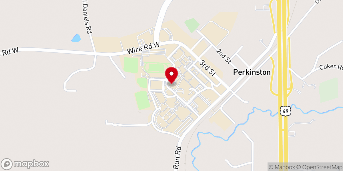 Map showing location of Gregory Chapel