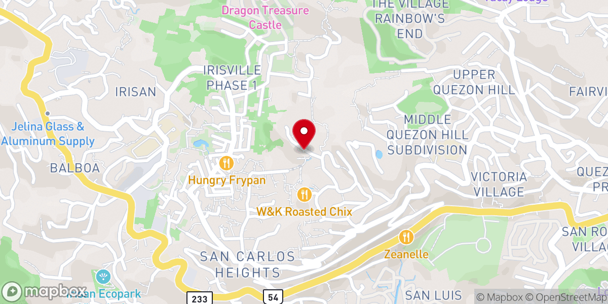 Map showing location of Metropolitan Bible Baptist Church, San Carlos Heights