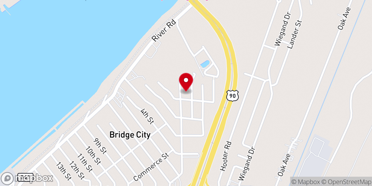 Map showing location of Second Salvation Baptist Church