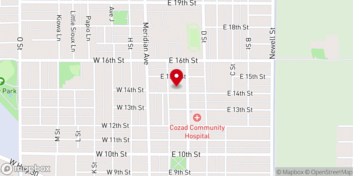Map showing location of Church of God