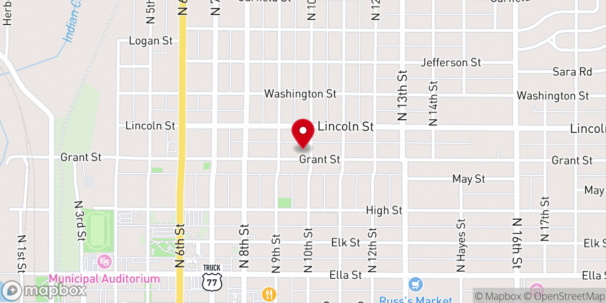 Map showing location of Church Of Christ