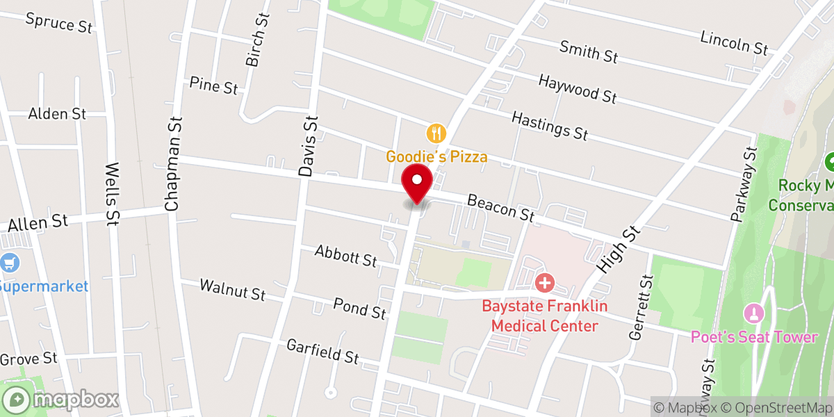 Map showing location of Blessed Sacrament Rectory
