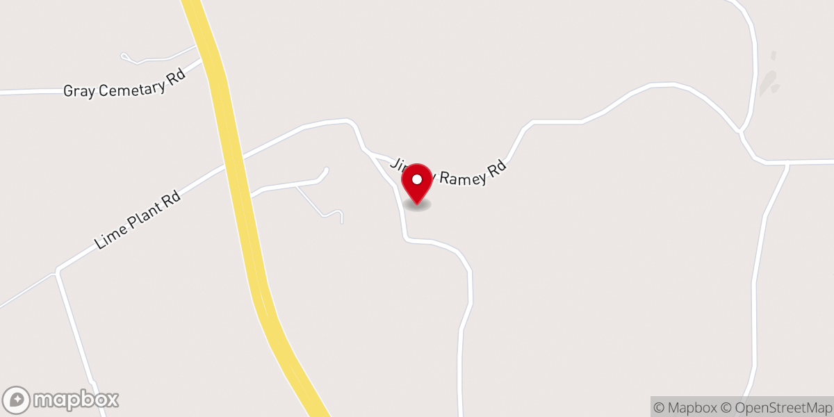 Map showing location of Limestone Church