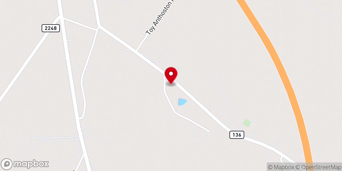 Map showing location of Bellfield Church