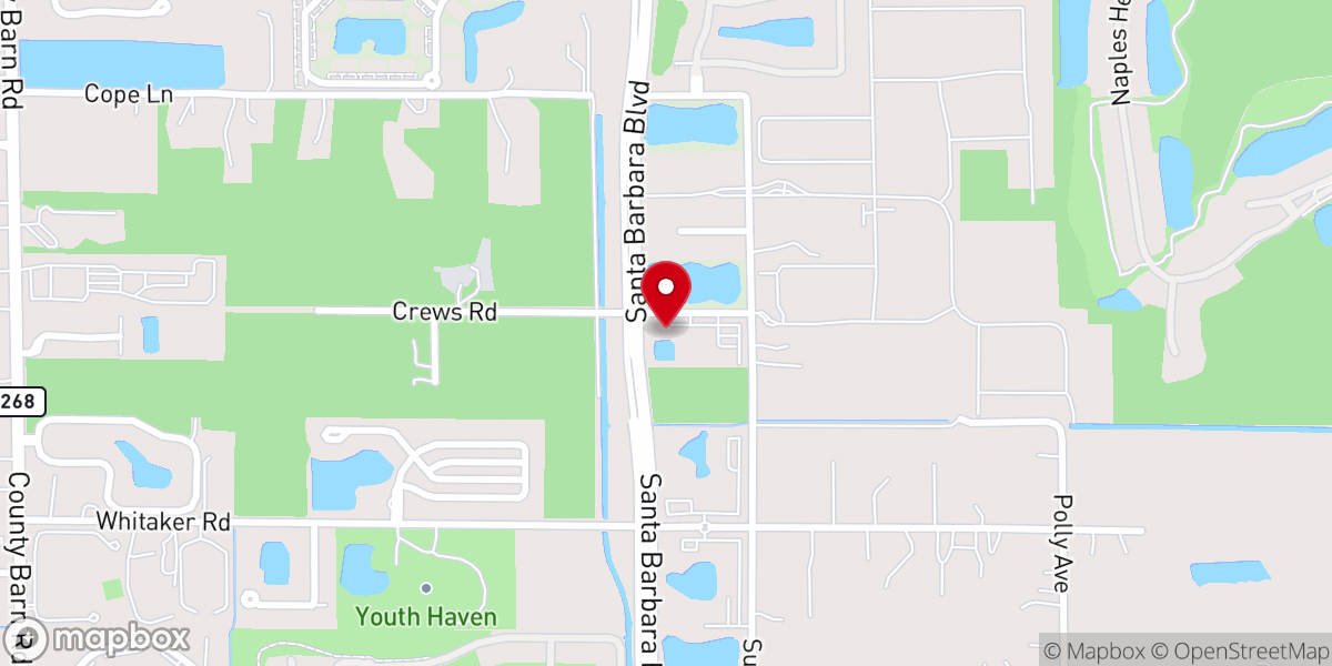 Map showing location of Christ the King Presbyterian Church