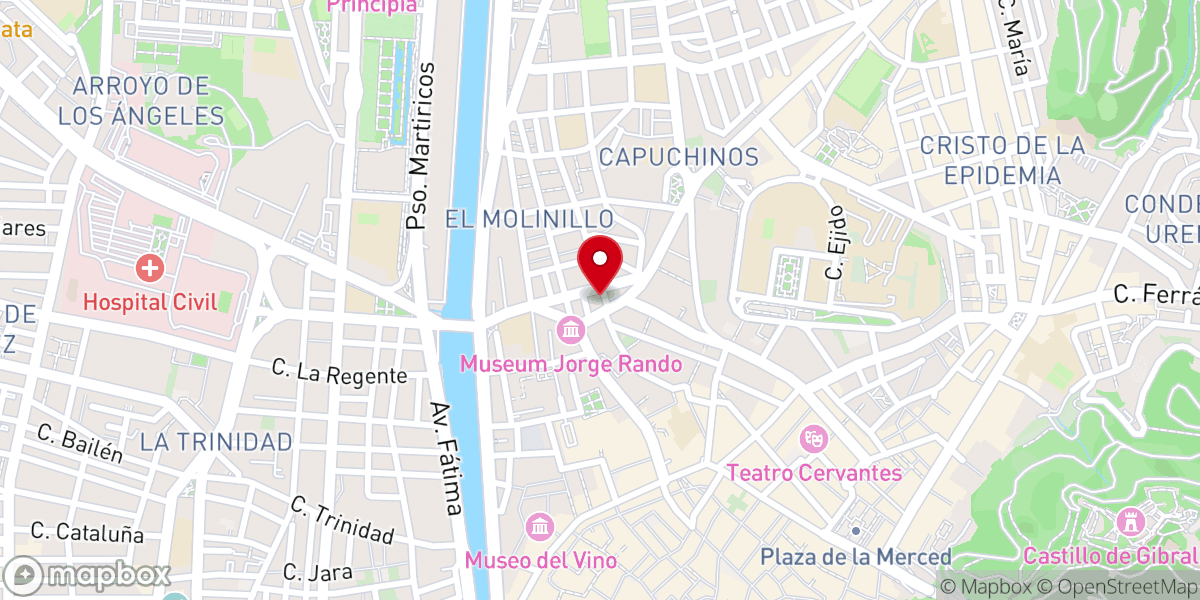 Map showing location of Hermandad de la Piedad