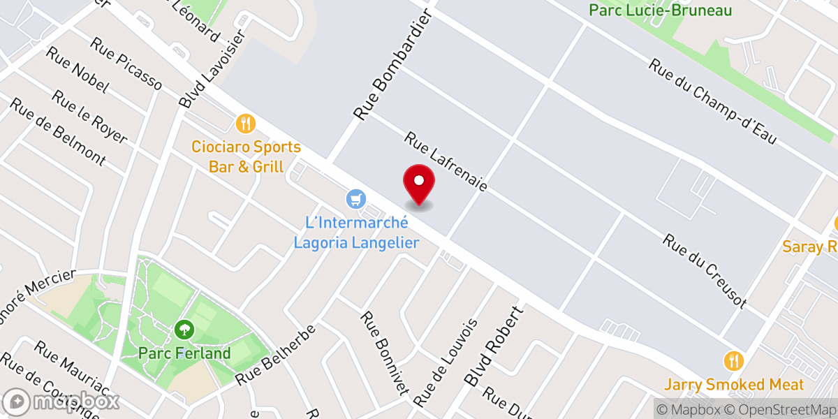 Map showing location of Badr Islamic Centre of Saint-Leonard