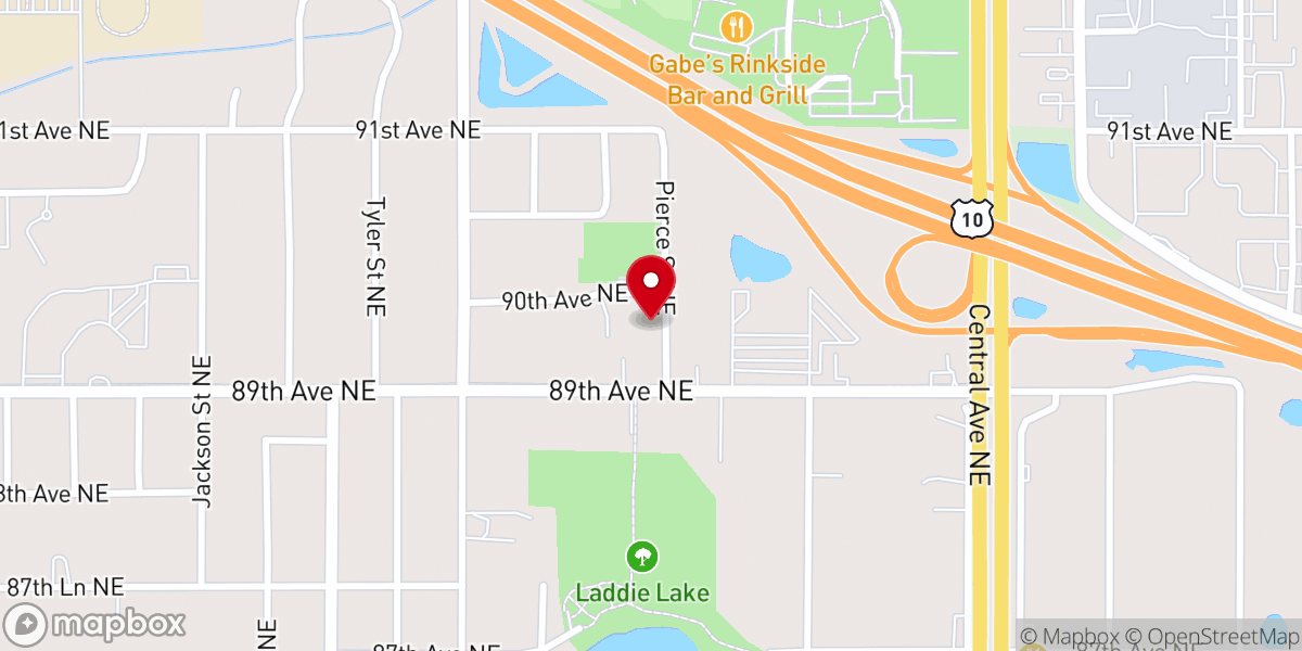 Map showing location of Heritage Baptist Church