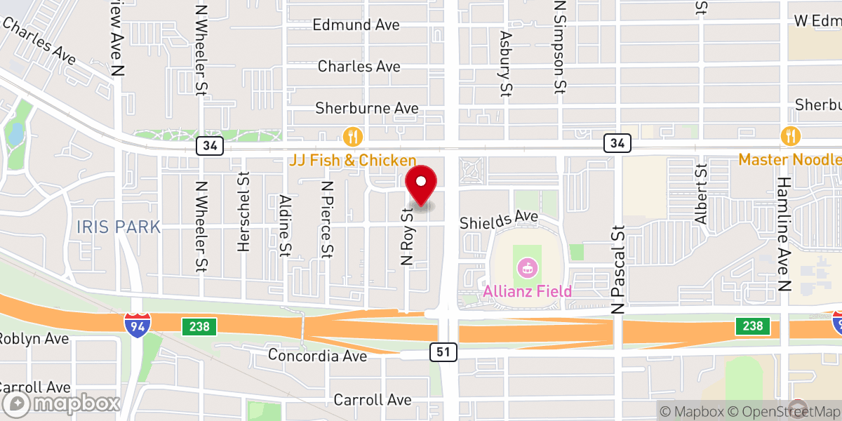 Map showing location of House of Mercy