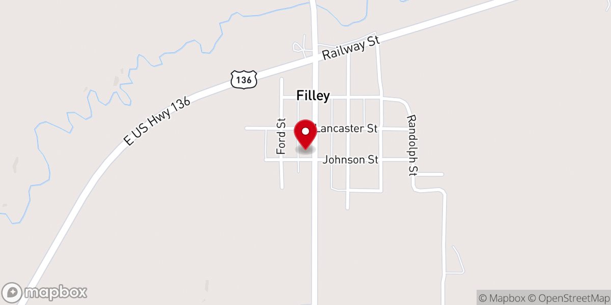 Map showing location of American Lutheran Church