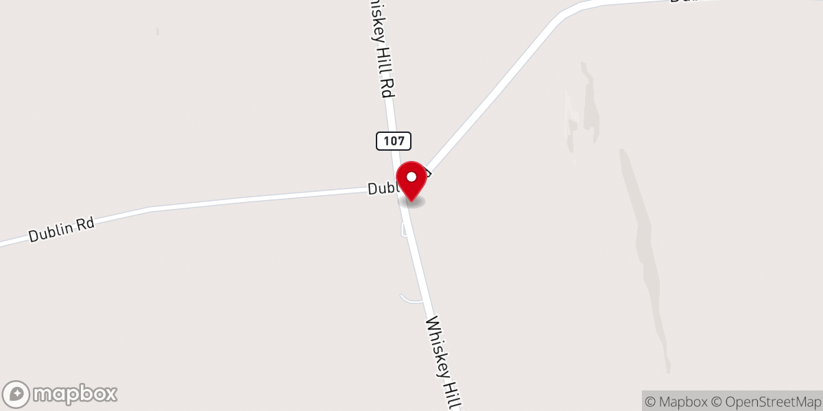 Map showing location of Junius Presbyterian Church