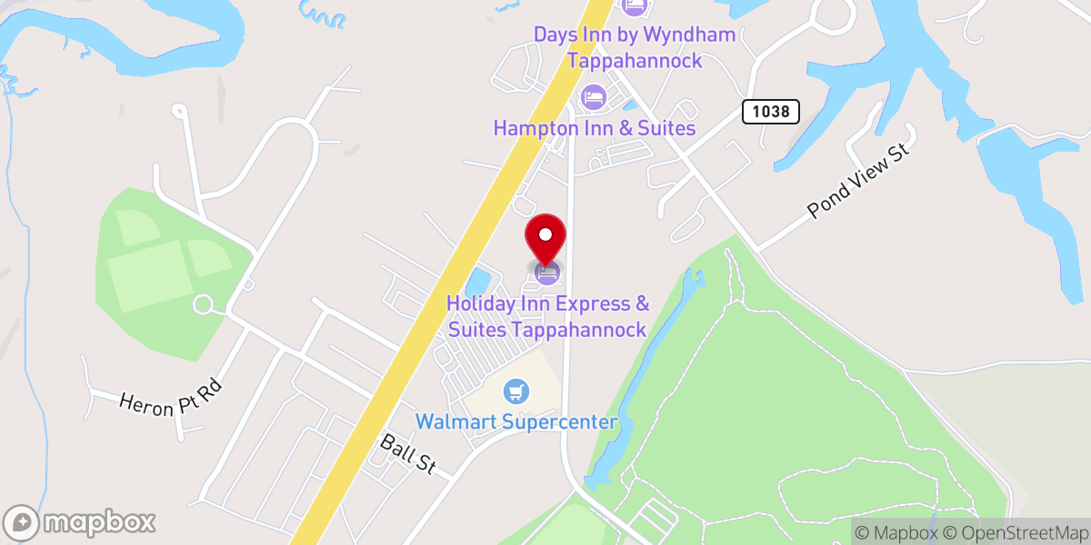 Map showing location of Holiday Inn Express & Suites Tappahannock by IHG