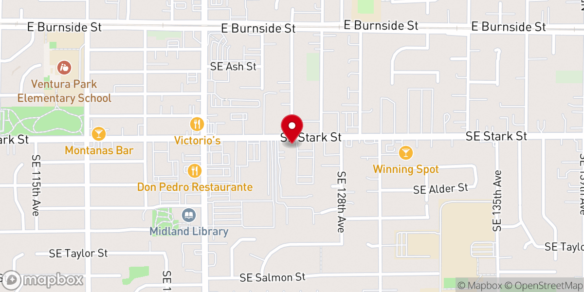 Map showing location of Fountain of Hope Ministries International Church- Portland Oregon