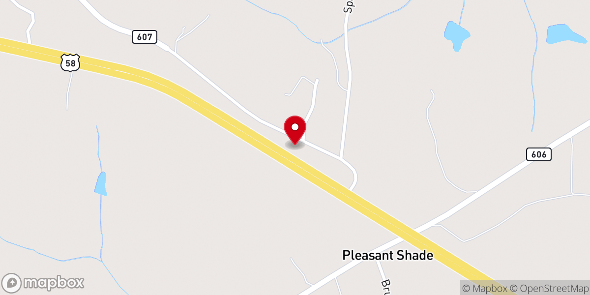 Map showing location of Mt Calvary Baptist Church