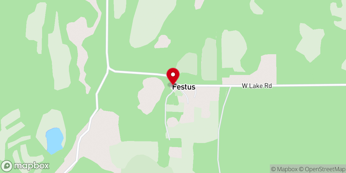 Map showing location of Ford Chapel AME Church