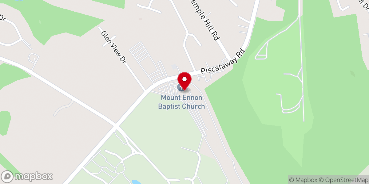 Map showing location of Mt Ennon Baptist Church