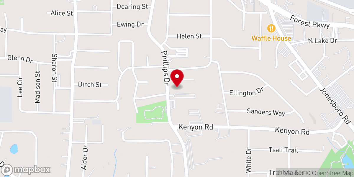 Map showing location of New Vision Christian Church