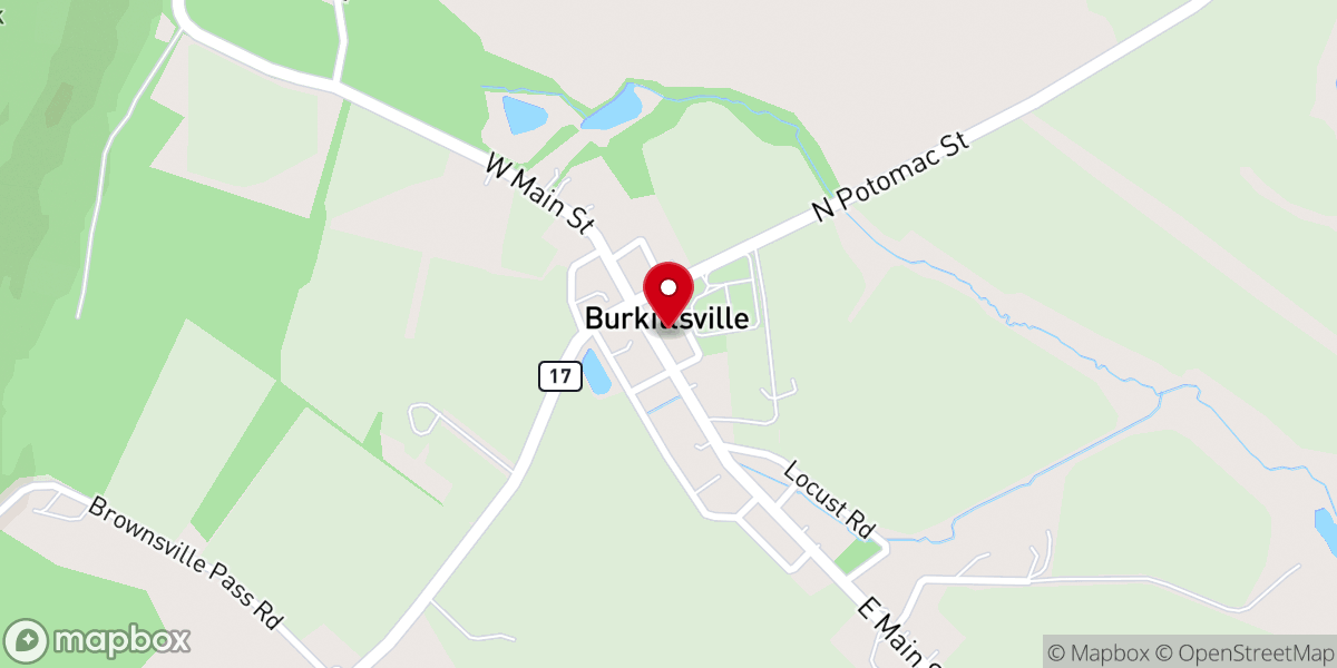 Map showing location of St Paul Lutheran Church