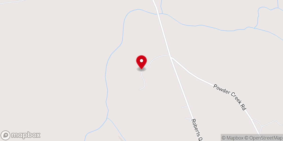 Map showing location of Roberts Chapel United Methodist