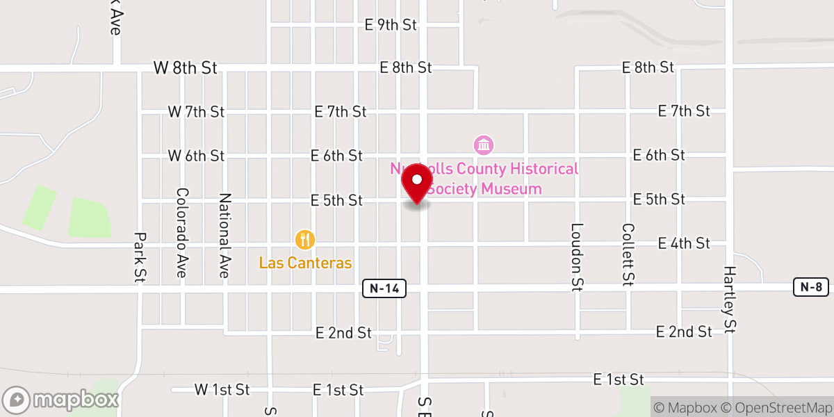 Map showing location of Grace Community Evangelical