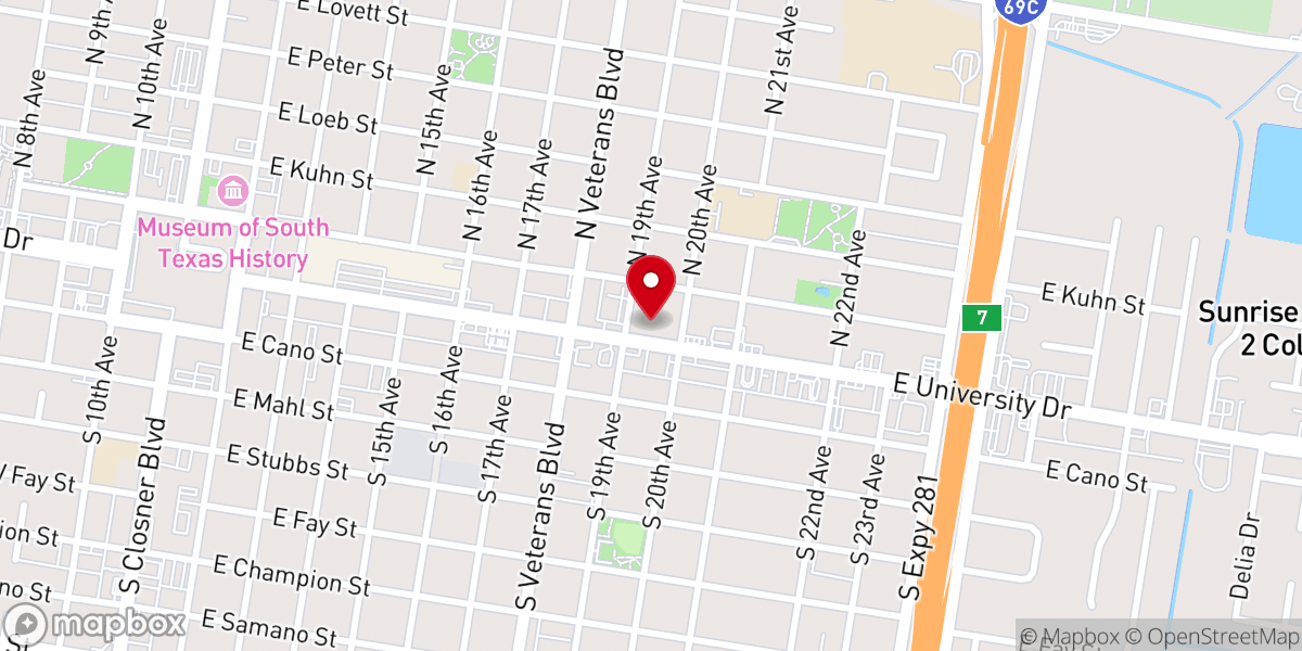 Map showing location of Iglesia Torre Fuerte