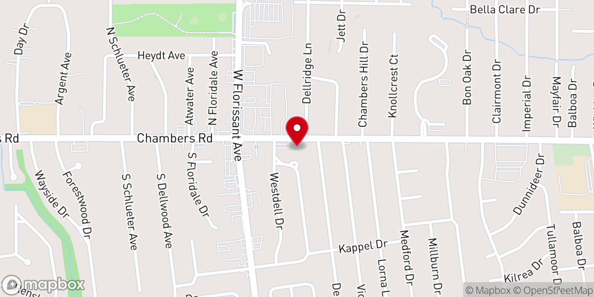 Map showing location of Northminster Presbyterian Church
