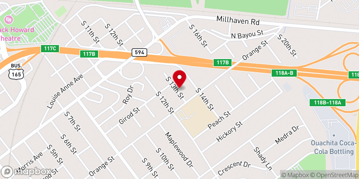 Map showing location of Mt Pleasant Baptist Church
