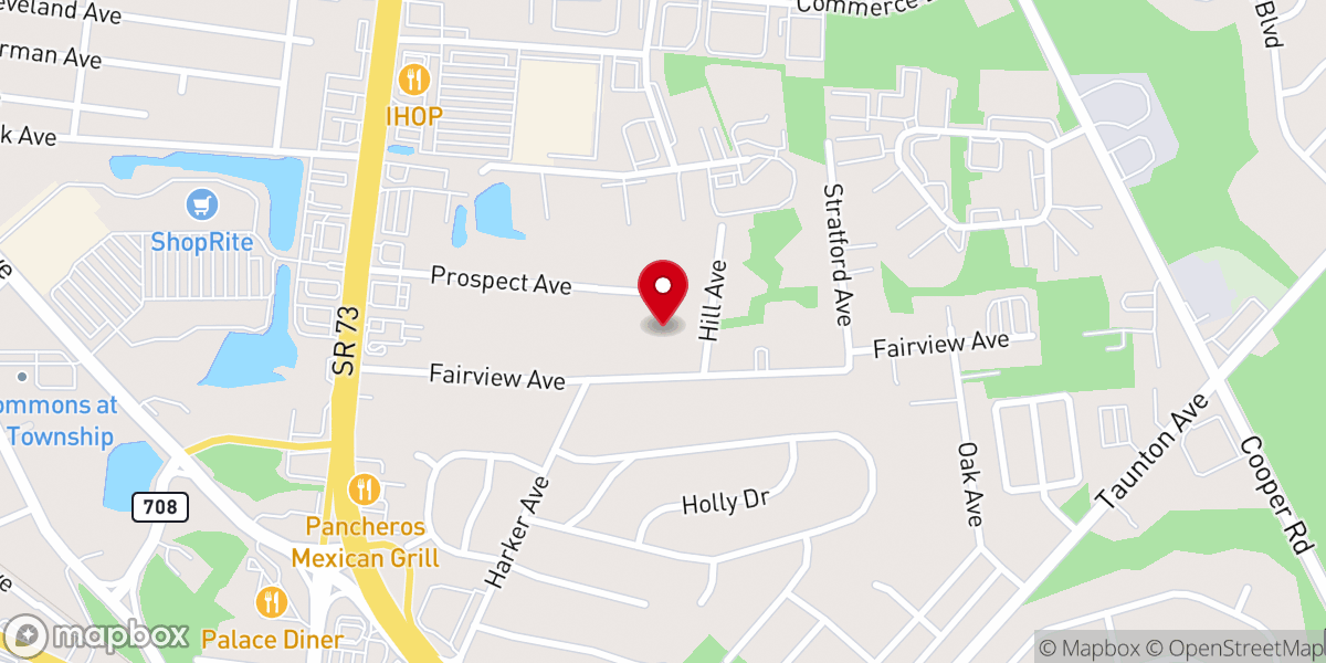 Map showing location of Green Grove Baptist Church