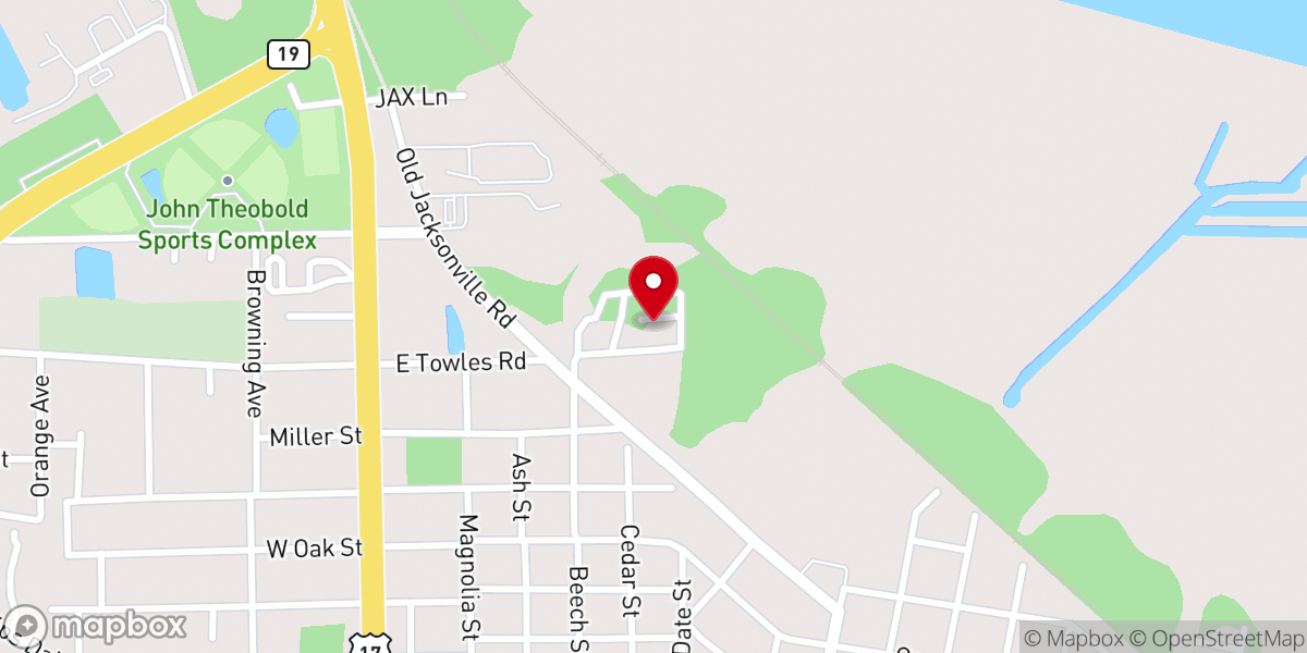 Map showing location of Gods Manna Inc