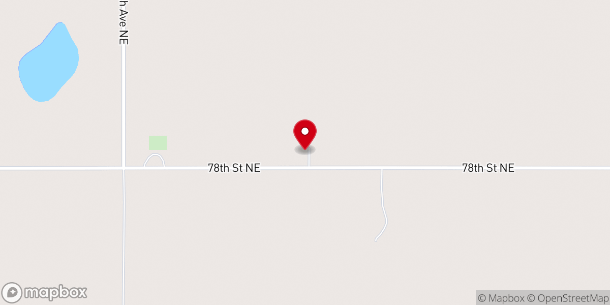 Map showing location of Harvest Church