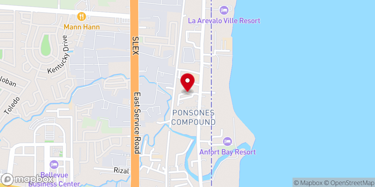 Map showing location of Berean Bible Baptist Mission - Muntinlupa City