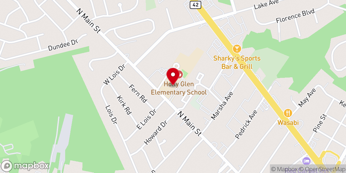 Map showing location of South Jersey Community Church