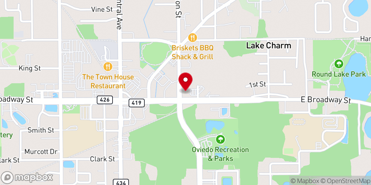 Map showing location of Antioch Missionary Baptist Church