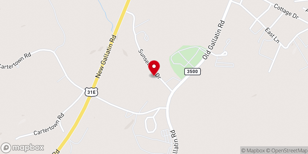 Map showing location of True Gospel Fellowship Church