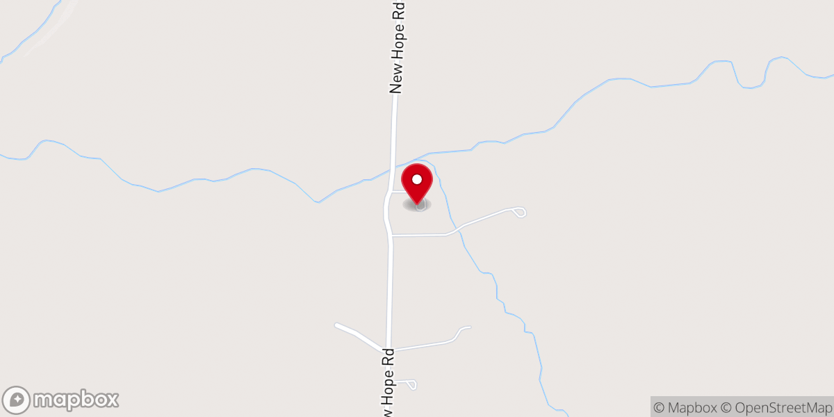 Map showing location of New Beginnings Apostolic Church