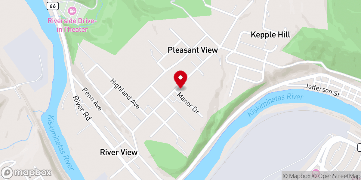 Map showing location of House of Hope Family Worship Center