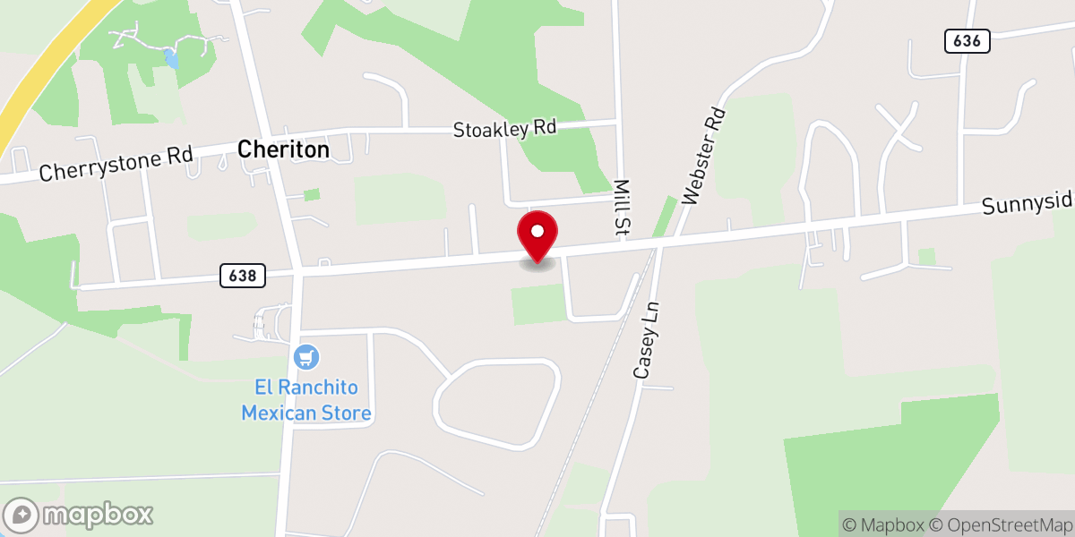 Map showing location of African Baptist Church