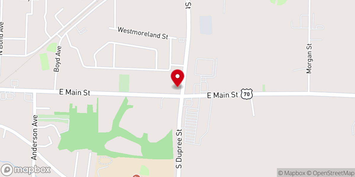 Map showing location of Brownsville District UMC
