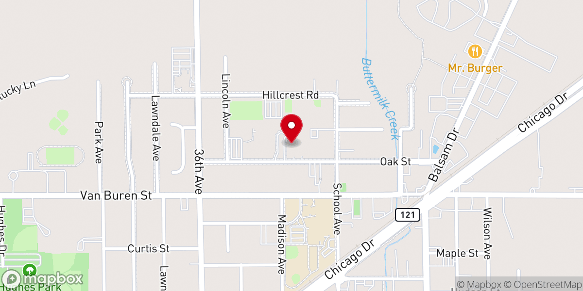 Map showing location of Trinity Church PCA