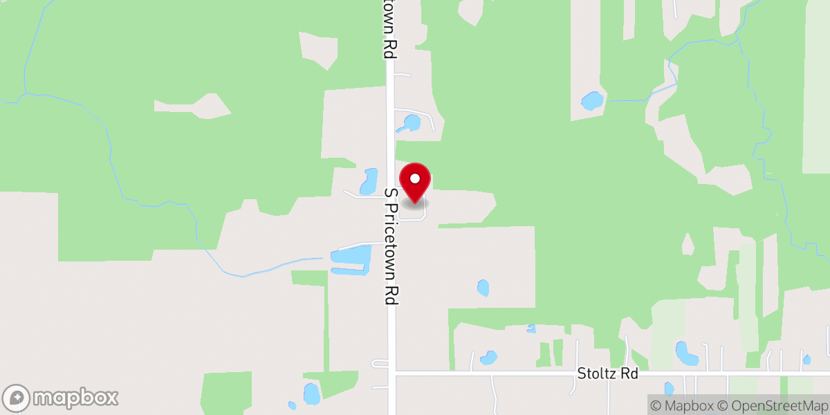 Map showing location of Lake Milton Baptist Temple