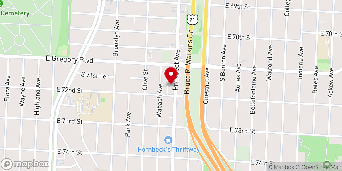 Map showing location of Faith Tabernacle Deliverance Ministries
