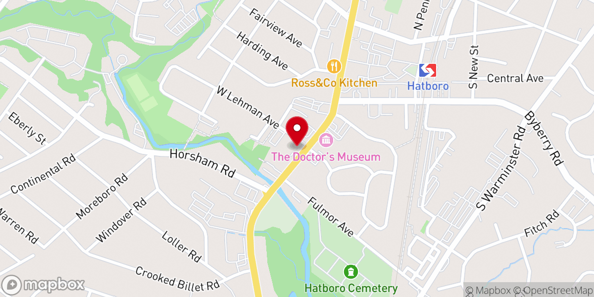Map showing location of Lehman Memorial Methodist Church