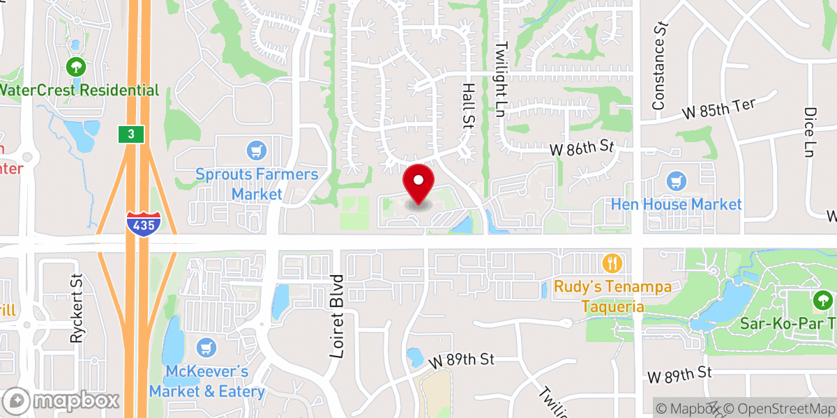 Map showing location of New Covenant Community Church