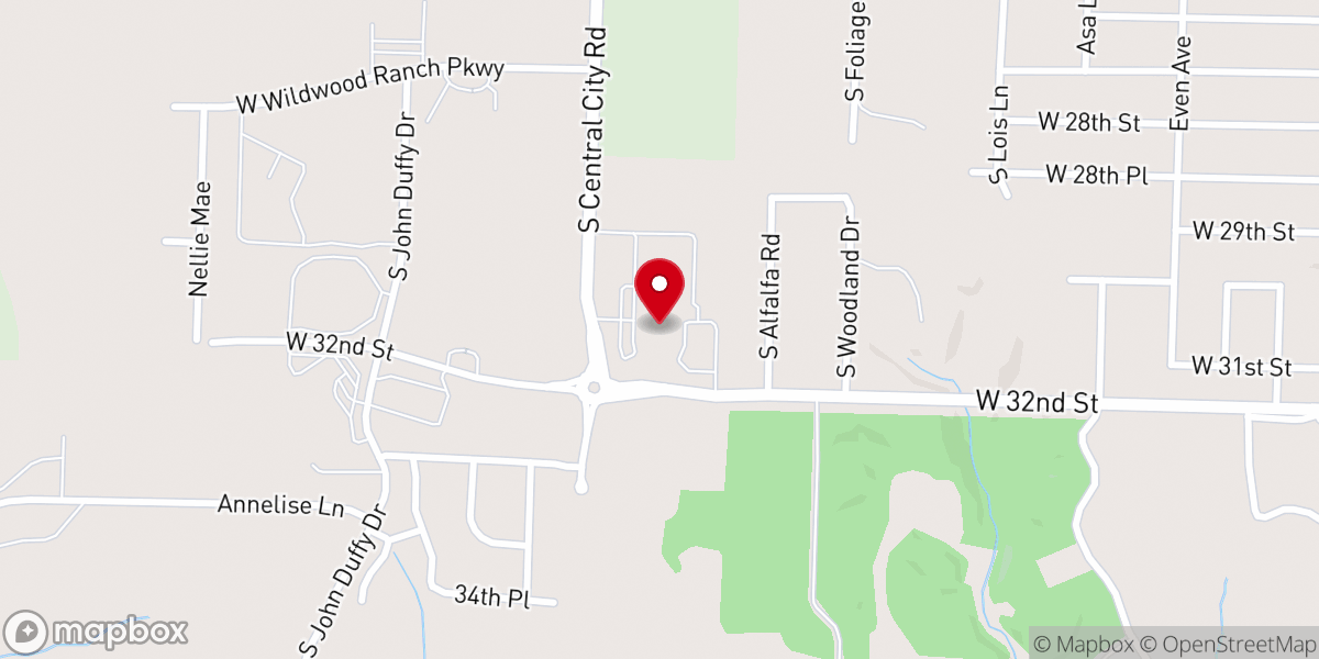 Map showing location of St. Mary's Catholic Church