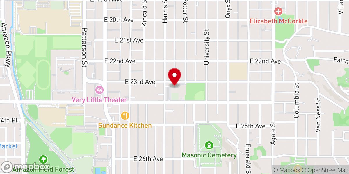 Map showing location of First Congregational Church