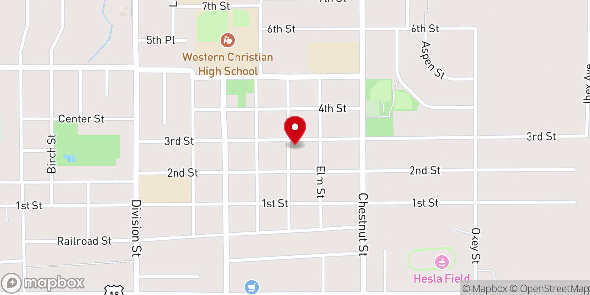 Map showing location of Heritage Reformed Congregation