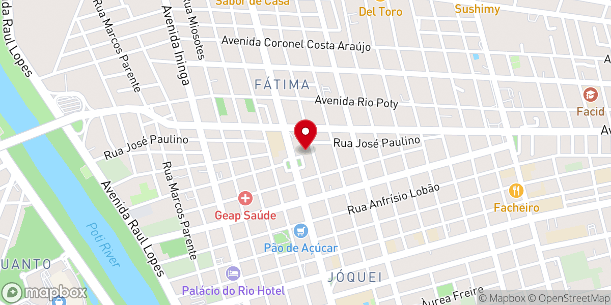 Map showing location of Paróquia Nossa Senhora de Fátima
