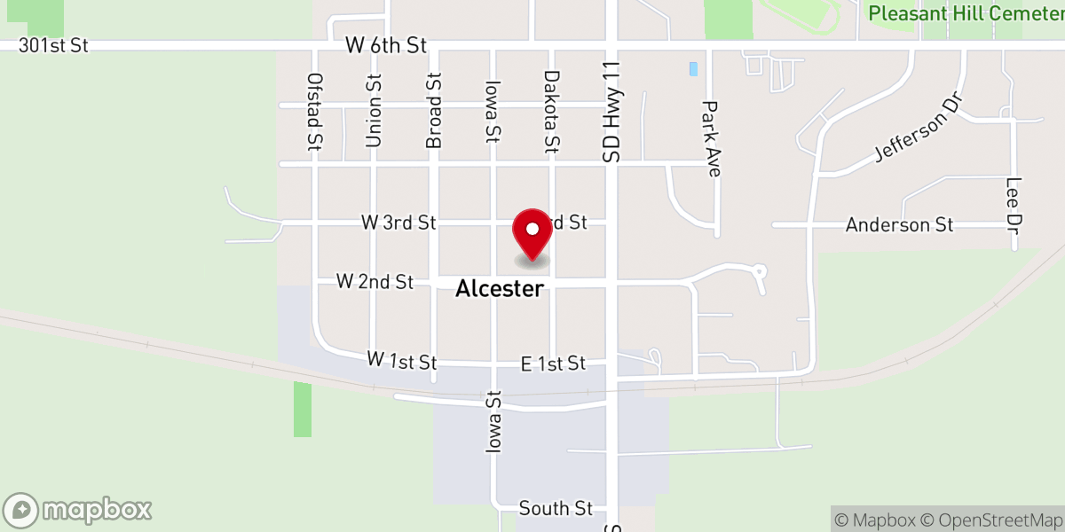 Map showing location of Sew Storm Quilt Shop