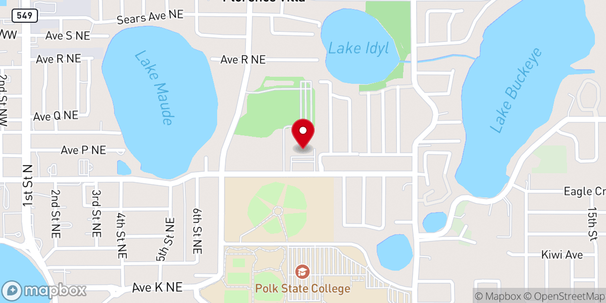 Map showing location of Hurst Chapel AME Church